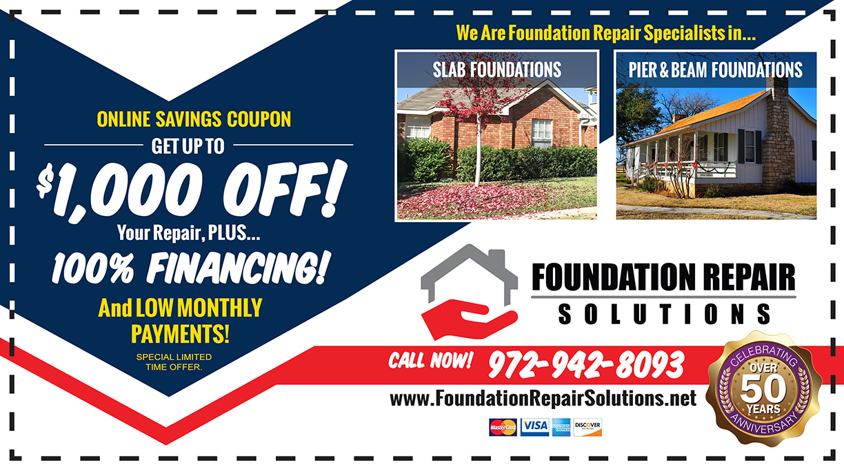 foundation repair coupon savings